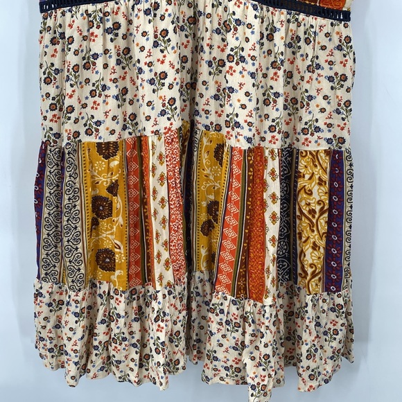 Maurices RTV Floral Tiered Babydoll Boho Mini Dress  Sleeveless Size XS - Picture 5 of 9